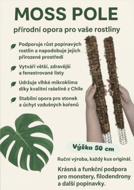 C) Moss pole - rašelinová tyč o průměru 6cm